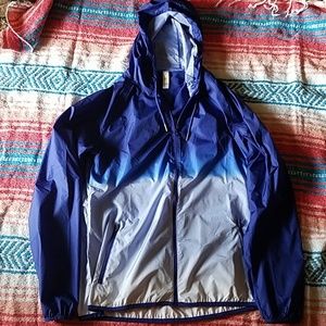 Layere Blue Ombre Wind Breaker Size M